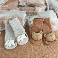 Set of 2 pairs of animal socks for babies from 1 year to 2 years old