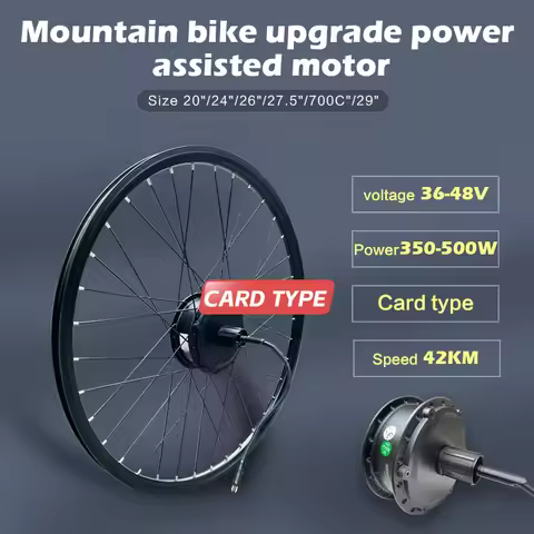 Wheel Hub EBike Motor 36V 48V 350W 500W Brushless Geared Ebike Motor Rear Rear wheel card motor