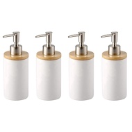 400Ml Ceramic Soap Dispenser, Nordic Style, Lotion Dispenser Soap Dispenser for Kitchen and Bathroom