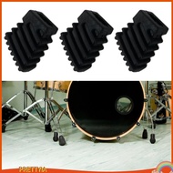 [PrettyiaSG] 3x Percussion Stand Drum Stand Feet Protective Pads Percussion Accessories