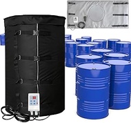 2000W Electric Drum Heater for 200L/55 Gal Oil Barrels, Adjustable 0–120°C Heating Jacket with Oxfor
