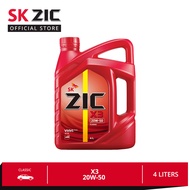 SK ZIC X3 20W-50 4 Liters | Semi Synthetic Premium Car Engine Oil