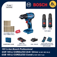 BOSCH 18V GSR 185-LI | GSB 185-LI Cordless Drill/Driver &amp; Combi Professional ( 0 601 9K3 0L2 ) |  ( 0 601 9K3 1L2 )