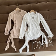 Imobeeofficial | BRIELLA JELLYFISH TOP Women's Jellyfish Ruffle Asymmetrical Layer Korean Blouse TOP