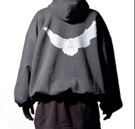 Yeezy Gap Engineered Balenciaga Dova Hoodie 三方聯名重磅和平鴿圖案雙層水洗連帽工衣