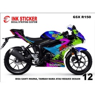 Gsx 150R 12 Fullbody Decal Sticker, Suzuki GSX 150 Decal