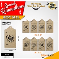 Hangtag|Kraft Hangtag|Hangtag thank you|4x7.8|H32