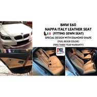 [JME CUSHION] BMW 5 SERIES FITTING SEWN LEATHER SEAT *JAHIT MATI SEAT* E60