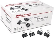 Office Depot Binder Clips By The Gross, Medium, 1 1/4in., Box Of 12 Clips, Pack Of 12 Boxes