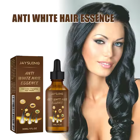 Jaysuing Hair Care Serum Anti Grey Repair Natural Color Smoothing Hairs Deep Nourishing Easy Absorb 