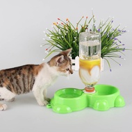 Dual Port Dog Utensils Bowl Cat Drinking Fountain Pet Food Dish Automatic Water Dispenser Feeder PR Sale
