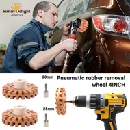 4" 100mm Rubber Eraser Wheel Pad Rubber Disk Decal Eraser Wheel Car Sticker Remover Paint Cleaner Ca