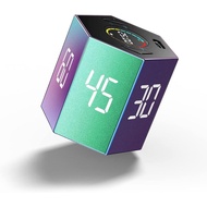 Ticktime Pomodoro Timer, Productivity Timer Cube, 5/15/25/30/45/60 Min Presets, Custom Countdown & S