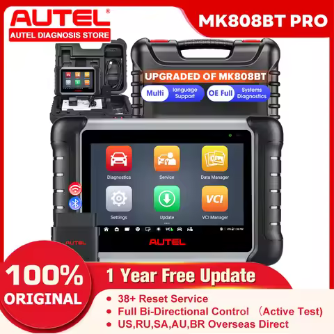 Autel MaxiCOM MK808BT PRO Car Diagnostic Tool OBD2 Scanner Full Systems Diagnosis Scan Tool 38+ Serv