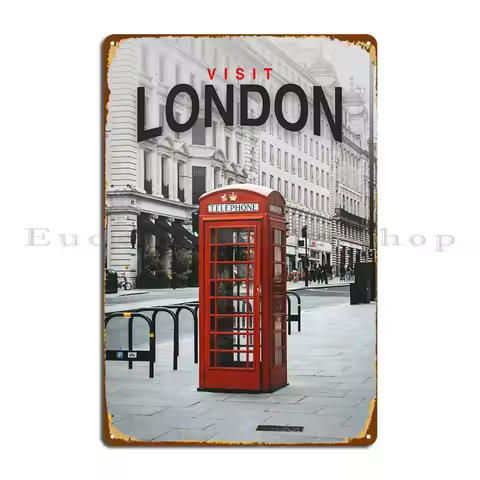 London City Poster Metal Plaque Poster Printing Cinema Wall Vintage Garage Tin Sign Poster