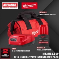 MILWAUKEE M12 HB2.5 SP M12 HIGH OUTPUT 2.5Ah Battery Starter Pack