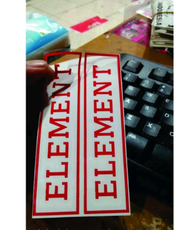 Cutting sticker Sepeda Element Stiker Sepeda Lipat Element