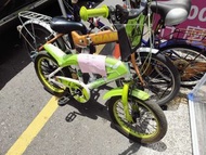 *二手16吋兒童腳踏車 自行車 綠色 寶貝樂 街頭塗鴉兒童腳踏車/自