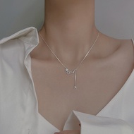 Yes✨925 sterling silver necklace Ins star tassel necklace versatile star pendant necklace bestie nec