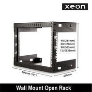 6U / 9U/ 12U Wall Mount Open Server Rack (4 post open frame rack)