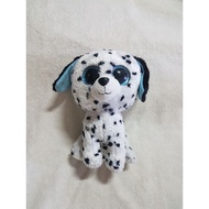 Authentic 25 cm TY The Beanie Boo's Collection Glitter Eyes - Fletch the Dalmation Dog Beanie Plush 