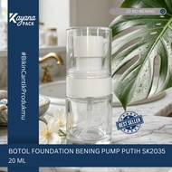 BD FOUNDATION LOTION Bottle 20MLBENING BD CLEAR 20/ White PUMPML SK2035 SET (BD BENING 20)