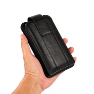 Sarung Dompet Tas Tempat HP Celup Pinggang Pria Kulit Asli 2HP Kopel Kancing Ukuran 6 - 65 Inch - Ca