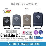 POLO WORLD PW706N CrossLite 2.0 Super Light Softcase Luggage กระเป๋าเดินทางล้อลาก วัสดุผ้าพรีเมี่ยม 