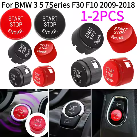 1-2Pcs Car Engine START STOP Switch Button Replace Cover For BMW F30 F10 F02 320 520 525 730 740 3 5