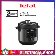 Tefal 7.6L Pressure Cooker CY7778 Turbo Cuisine Maxi Multicooker (10 Programs) XL Size (Black)