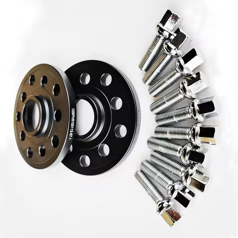 15mm 5x100&5x112 57.1 Hub Centric Wheel Hub Adapter+10pcs 45mm 14x1.5 ball bolts Wheel Spacer For VW