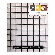 4FT 19G 1/2'' X 1/2'' GREEN COATED GALVANIZED BRC WIRE MESH NETTING DAWAI JARING BALUT GETAH HIJAU