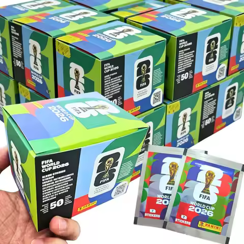 Pegatinas de la Copa Mundial FIFA Panini 2026, Versión Internacional, Regalo de Recuerdo para Fanáti