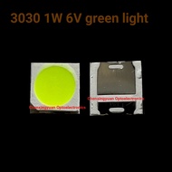 3030 Green Light 1W High Power Highlight 3030 Green Light 6V Patch LED Lamp Beads 3030 Green