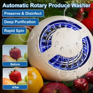 【Auto Spin/Eco Clean】JMY Automatic Rotating Vegetable Fruit Cleaner Machine/Kitchen Appliance/Remove