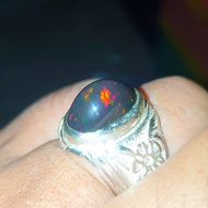 Batu kalimaya black opal solid jumbo asli banten