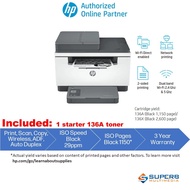 HP LaserJet MFP M236sdw Printer (Print Scan Copy Wireless ADF Auto Duplex)