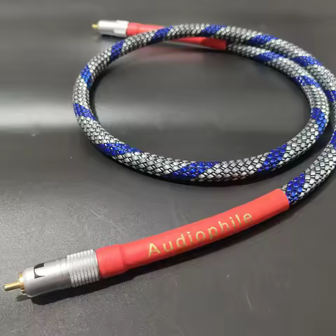 Denmark Hi-End 8N OFC Ortofon Hifi Coaxial Cable High Quality DAC 75Ω ohm Digital RCA signal Cable