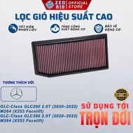Mercedes GLC200 / GLC300 / GLC300e 2.0L engine Air filter, high performance filter for lifetime use 