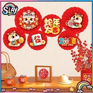 Set of 6 paper fans to decorate events, homes, festivals, CNY