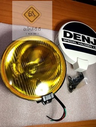 ไฟตัดหมอก ไฟสปอตไลท์ Denji (DJ100) เลนส์กระจก สีเหลือง ขนาด 7 นิ้ว รุ่นยอดนิยม!!! พร้อมฝาครอบและขายึด (12V หรือ 24V เลือกได้ตอนกดสั่ง)