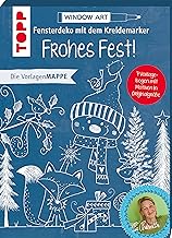 Vorlagenmappe Fensterdeko mit dem Kreidemarker - Frohes Fest!: 7 Vorlagebogen mit Motiven in Origina