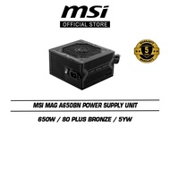 MSI MAG A650BN Power Supply Unit (ATX/650W/80 Plus Bronze)