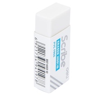 Deli Scribe White Eraser Dust-Free Soft Clean Erasing PVC-Free Office School Supplies Pemadam (1Pcs)