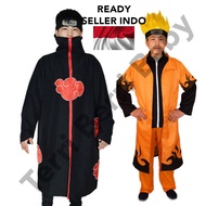 jubah cosplay anime Naruto hokage yondaime akatsuki jubah naruto pakaian anime naruto costumes / cos