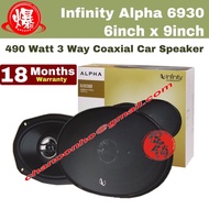 INFINITY Alpha 6930 6" x 9" Inch 3-Way Coaxial Speakers