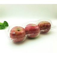 CLEARANCE 10pcs Disposable 10TAEBANG4013 Plastic Clear 3 Fruit Container Hard Stackable Tableware