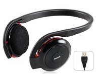 S503 1-to-2 Over-the-head Mono Bluetooth Headset with TF Card Reader (Black)