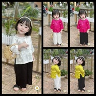 Soft Satin Silk Ba Ba Clothes Set for Girls 10-30kg