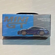 MINI GT MiniGT 405 Porsche 911 GT3 Blue Metallic FiberTouring